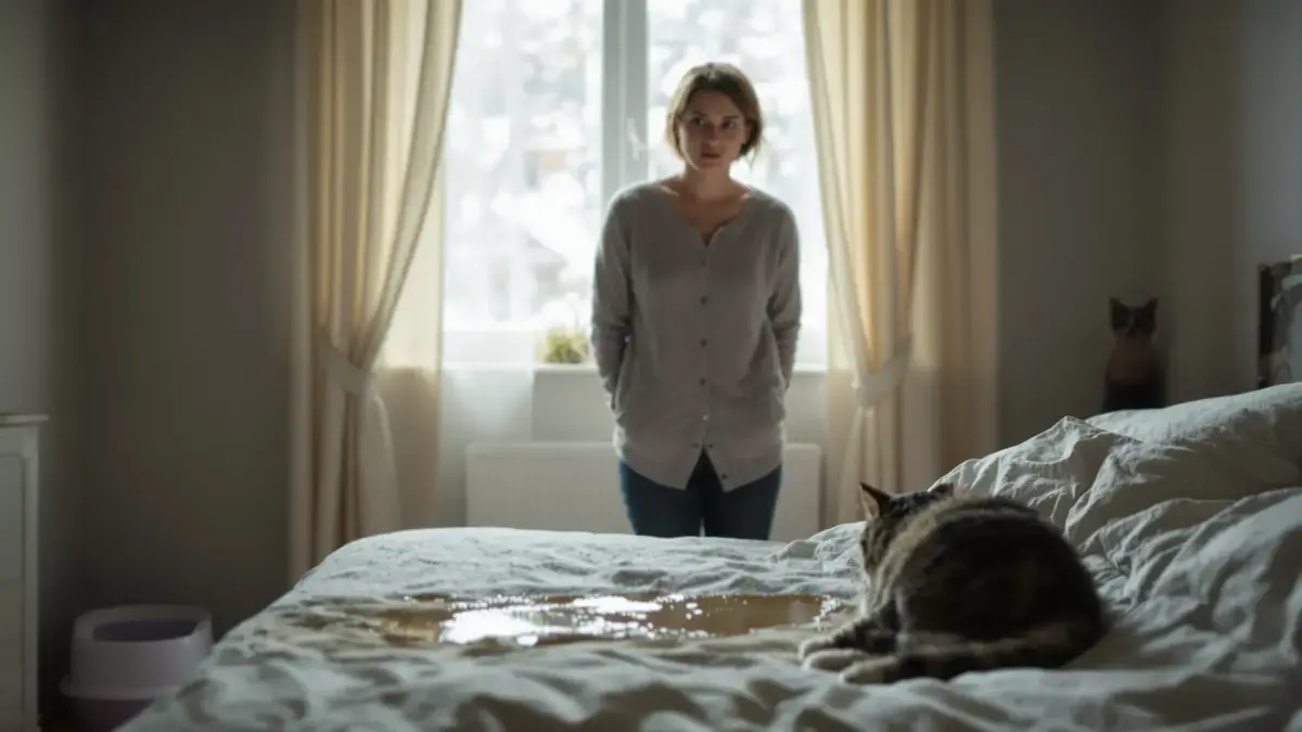 Je kat gebruikt je bed als kattenbak een veelvoorkomend gedragsprobleem om aan te pakken