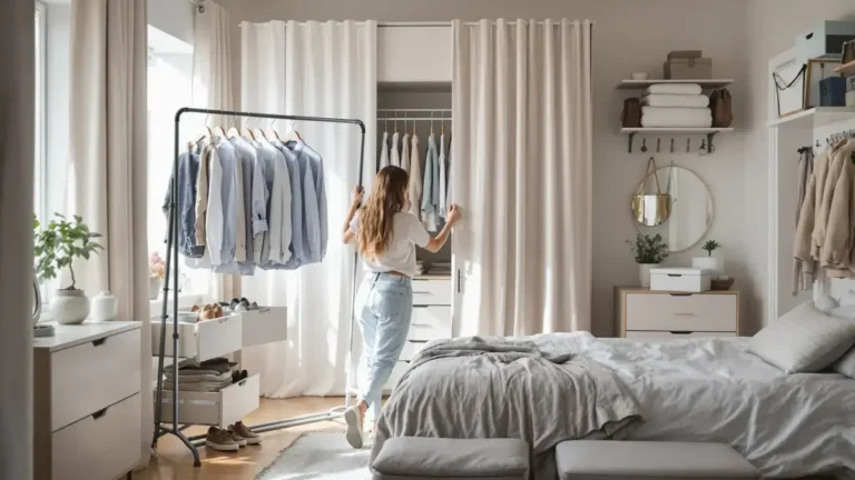 Deze 7 praktische tips vervangen een kast en optimaliseren de ruimte in je slaapkamer