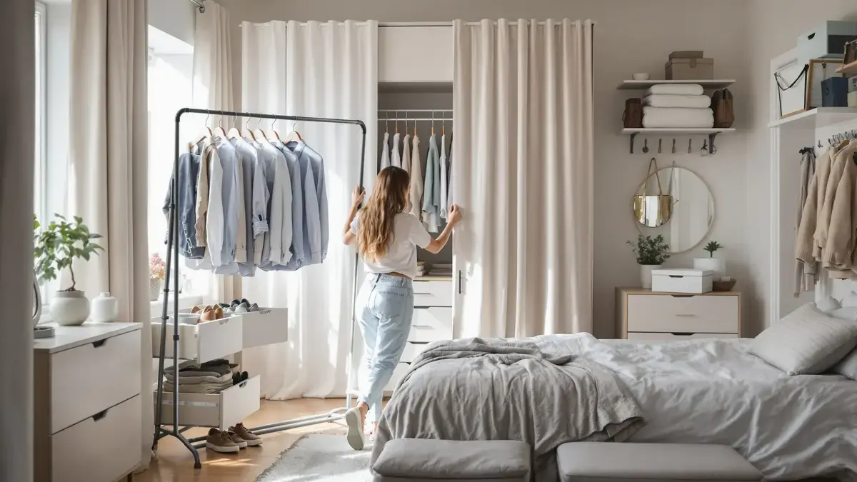 Deze 7 praktische tips vervangen een kast en optimaliseren de ruimte in je slaapkamer